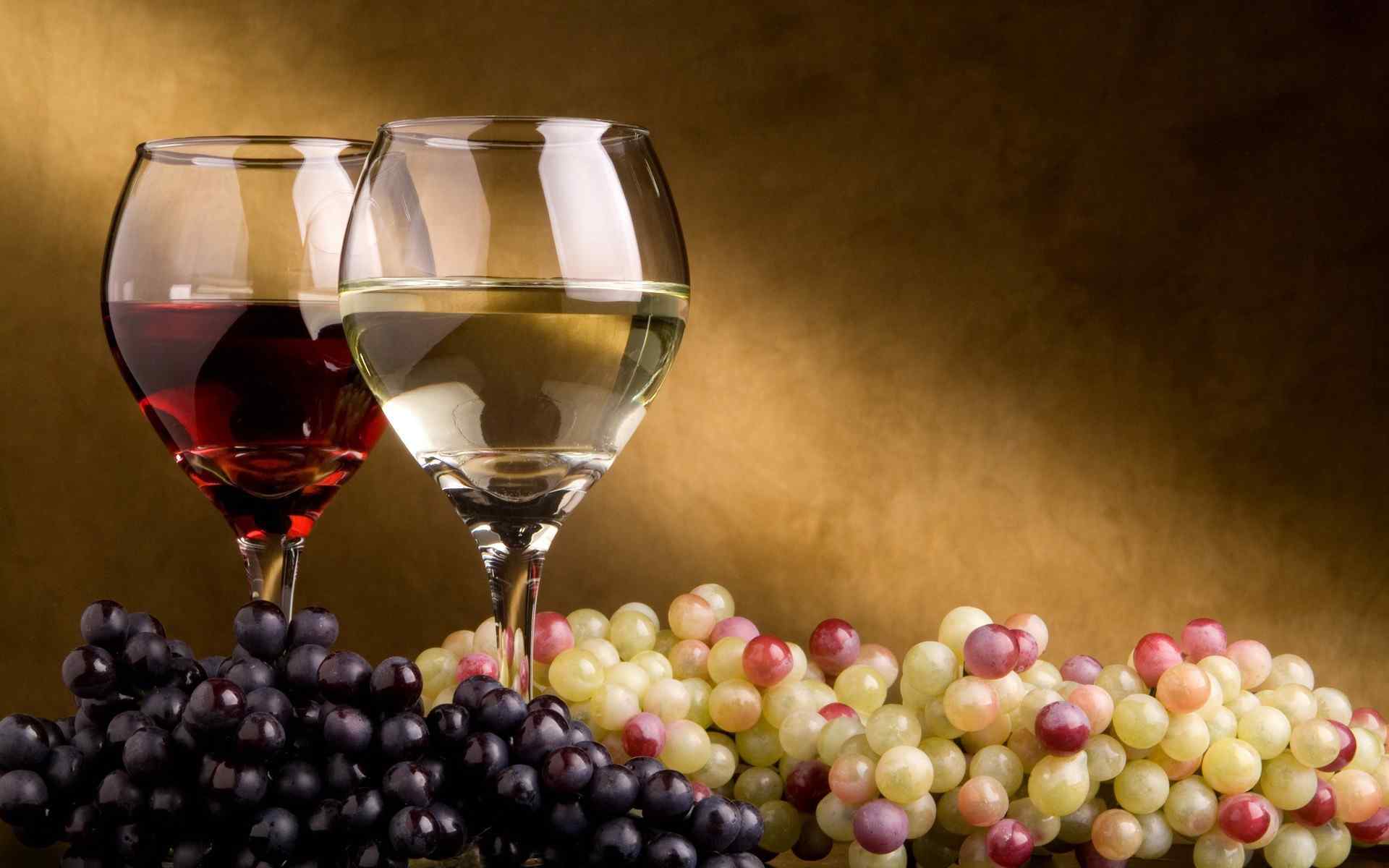 葡萄与美酒高清电脑桌面壁纸