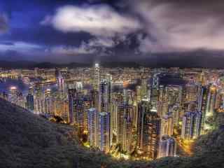 香港夜色风光美景