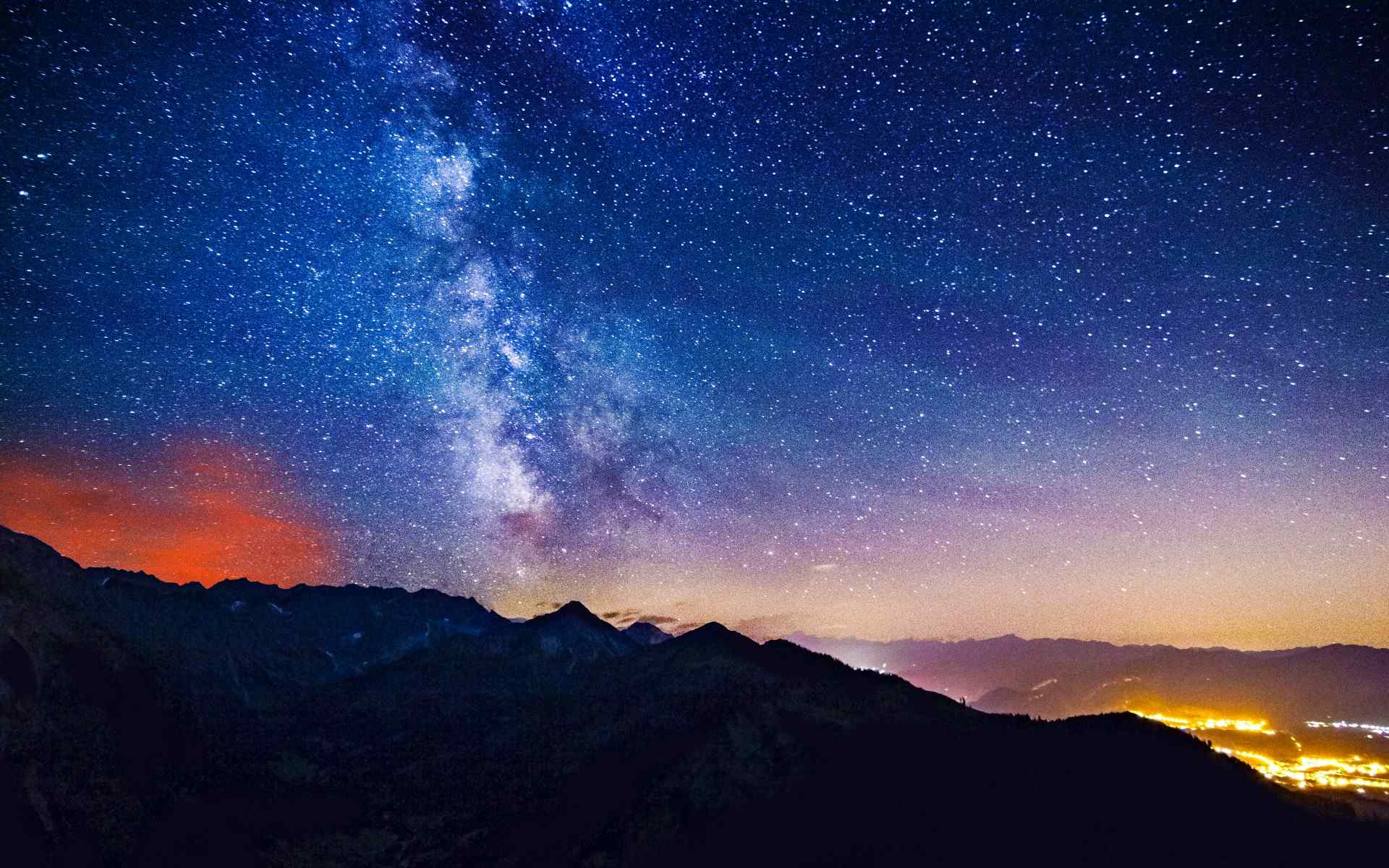 好看夜景璀璨星空唯美意境图片电脑桌面壁纸 第二辑