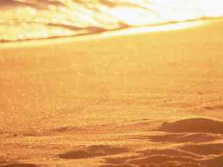 落日余晖下的梦幻美丽沙滩海滩桌面壁纸 第二辑