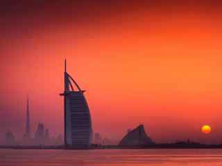 唯美意境图片迪拜Dubai城市美景电脑桌面壁纸下载