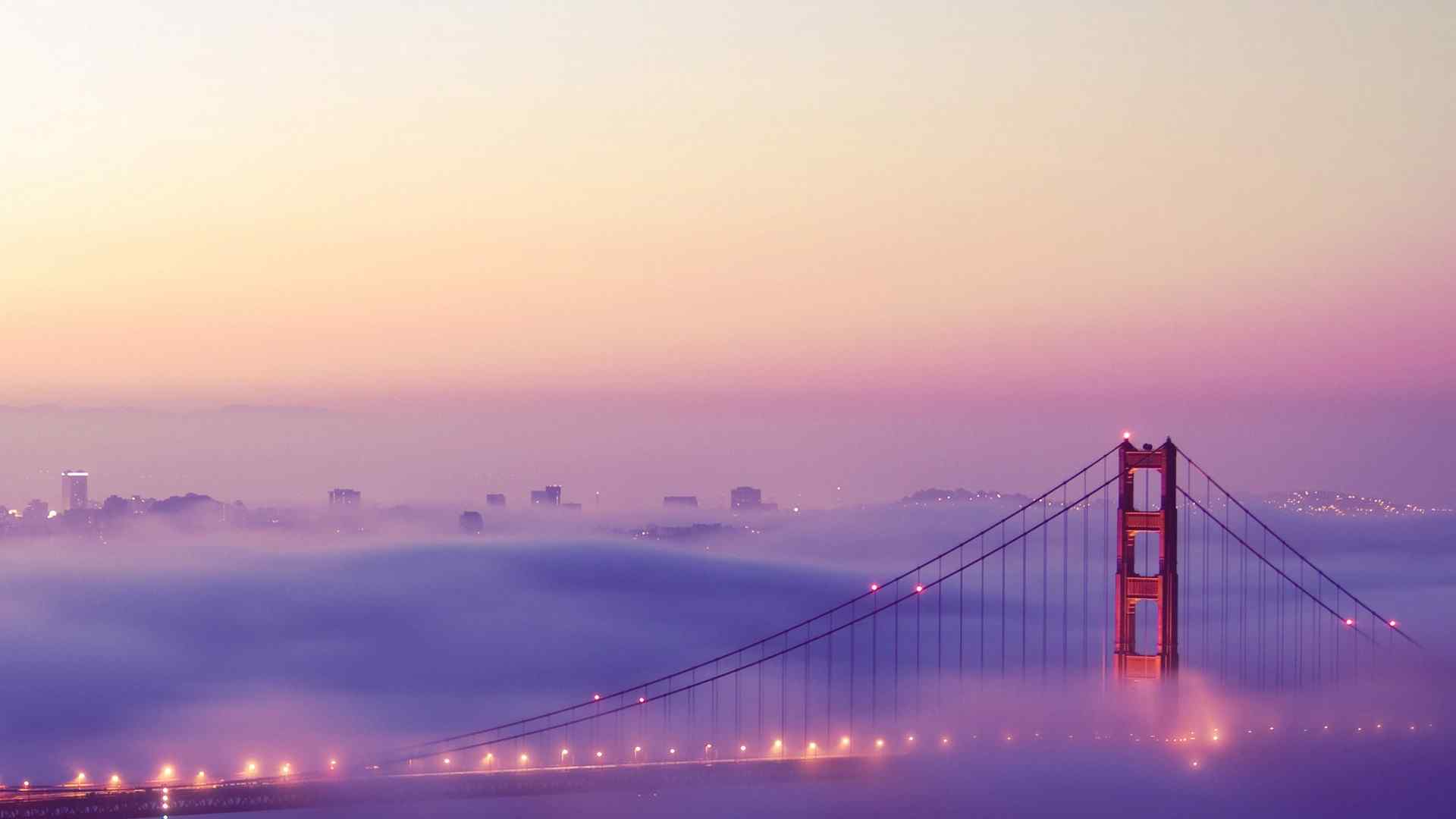美丽的美国旧金山金门大桥风景图片电脑桌面壁纸高清 第一辑