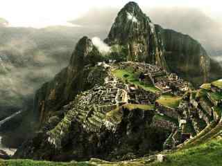 秘鲁印加马丘比丘古城风景高清电脑桌面壁纸大全
