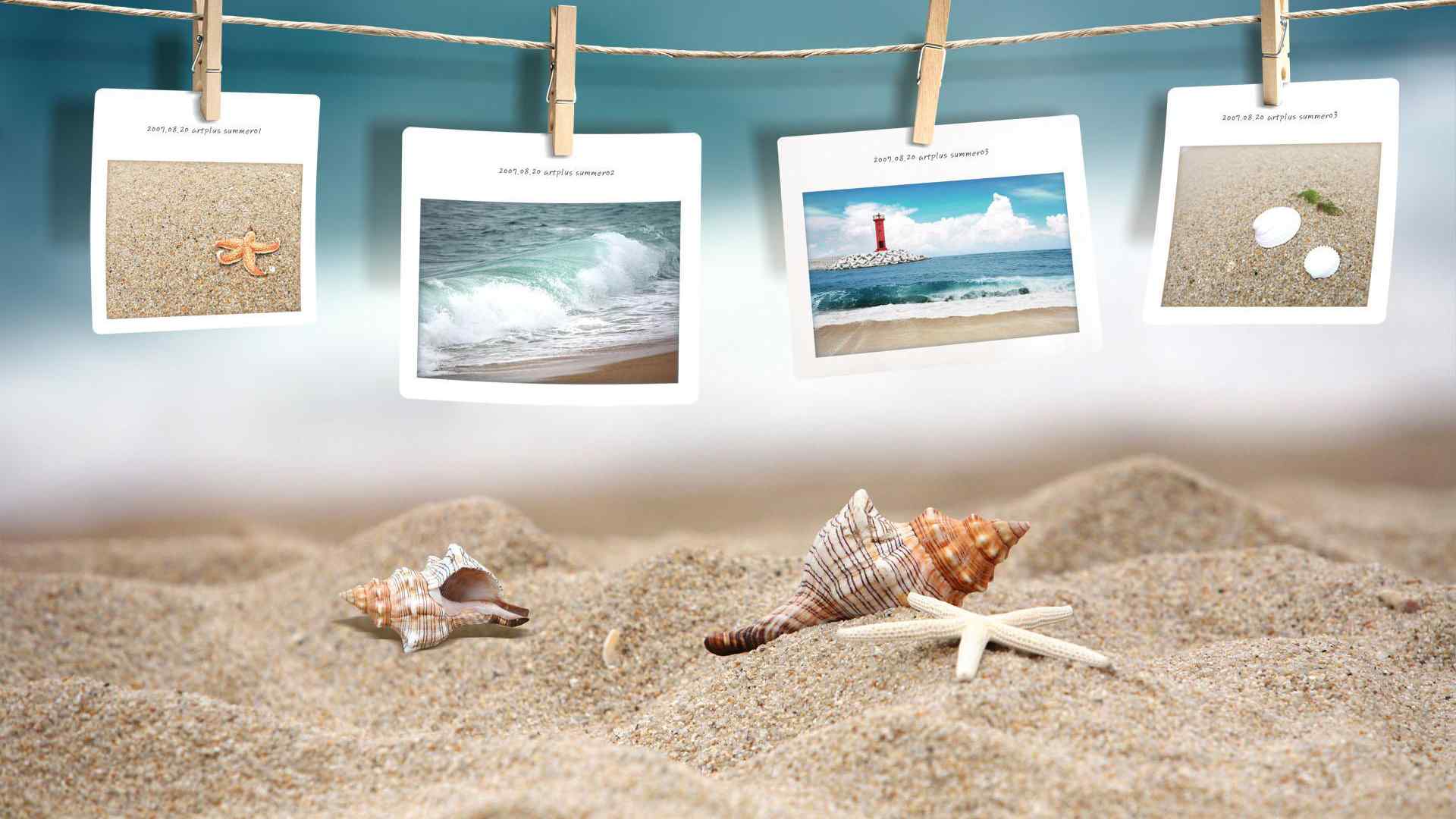 唯美意境的大海美丽风景沙滩图片电脑桌面壁纸第二辑
