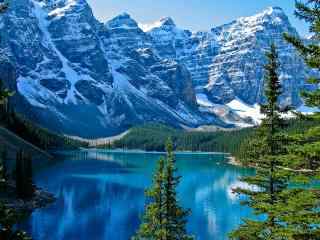 加拿大梦莲湖景观