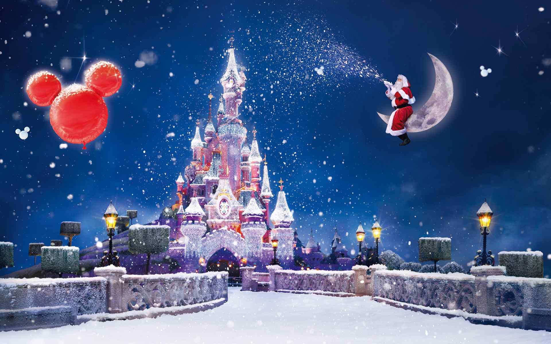迪士尼冰雪童话圣诞节高清桌面壁纸