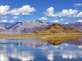 西藏鸟岛班公湖天