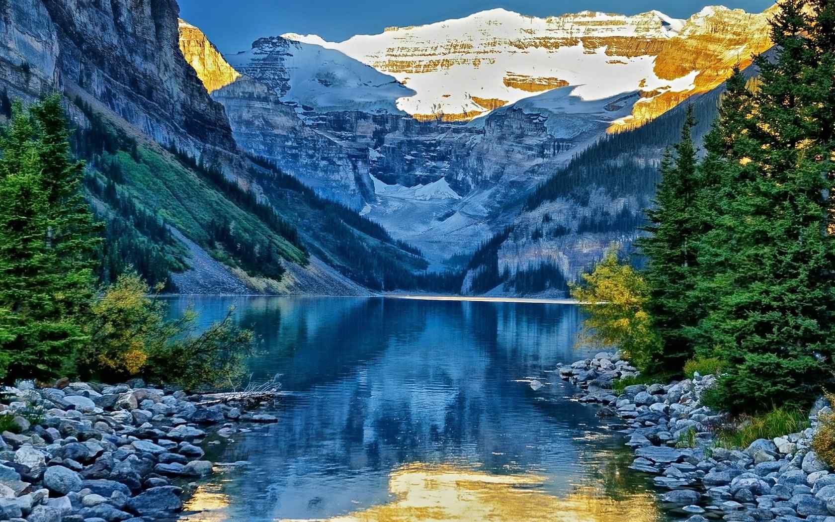 加拿大自然风光蔚蓝沁人桌面壁纸