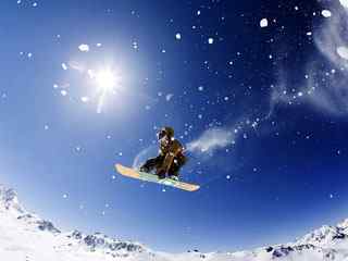 滑雪少年动漫壁纸