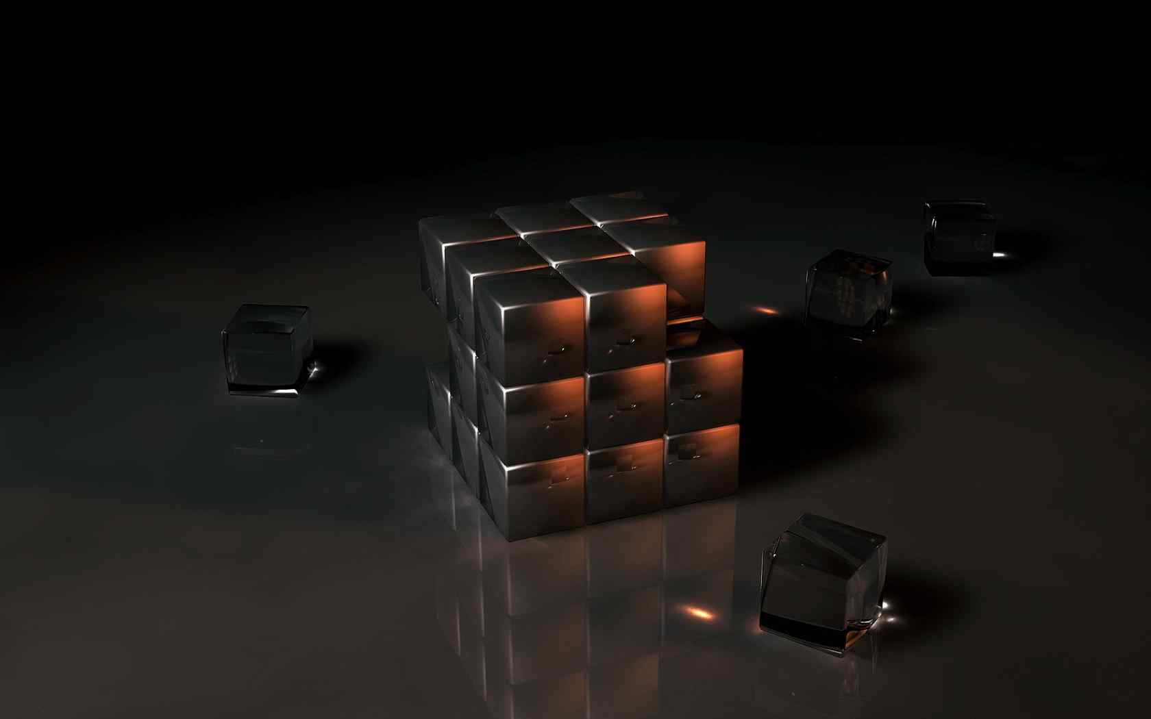 立方体箱子设计壁纸