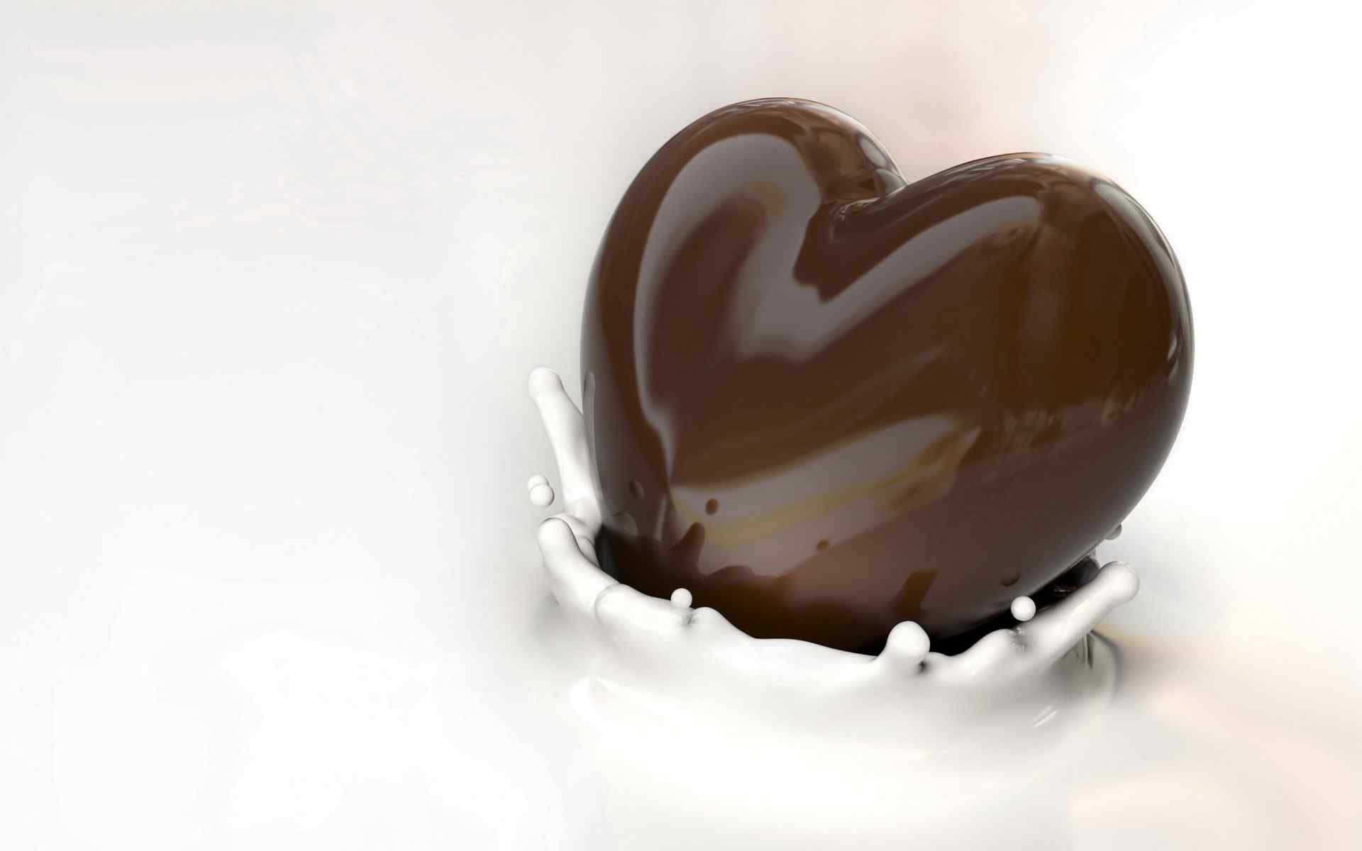 爱心巧克力情人节主题壁纸