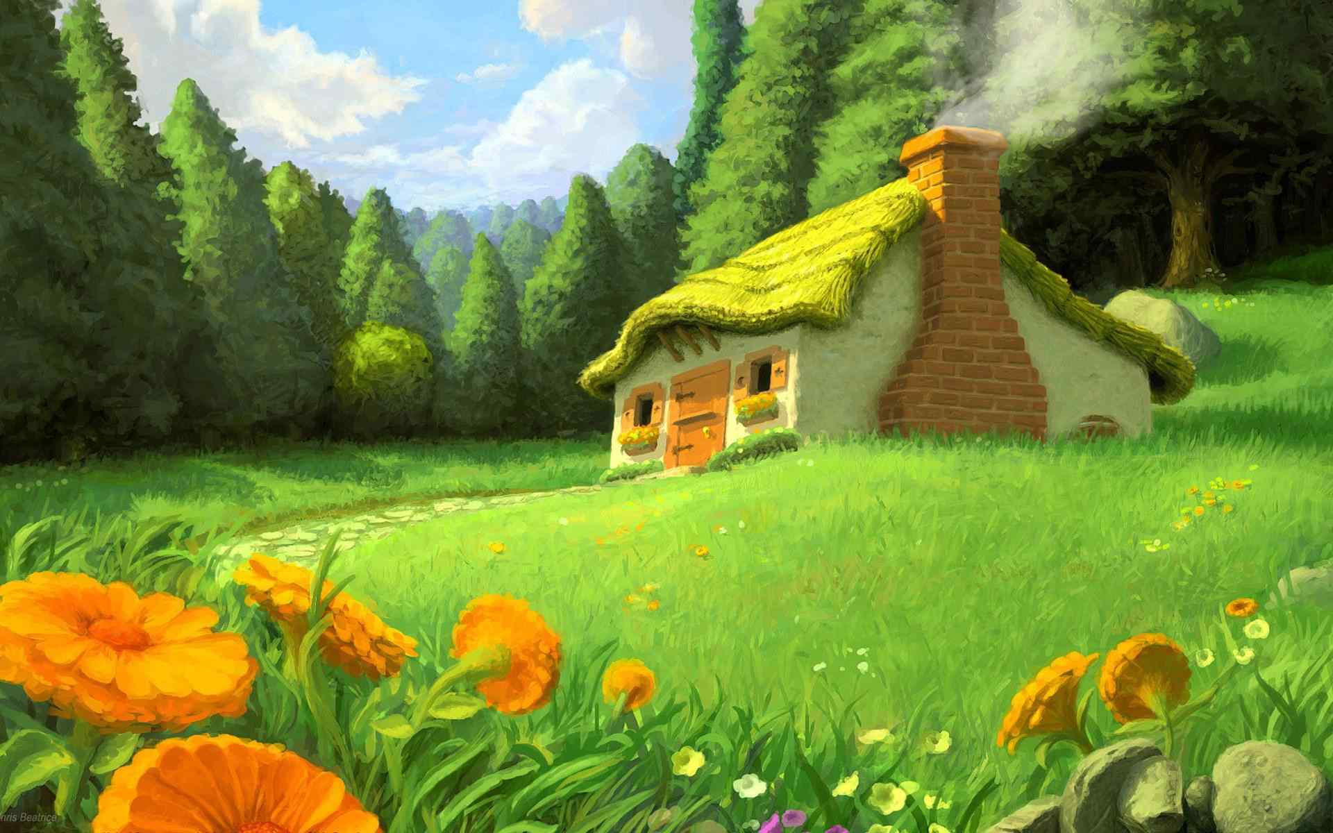 森林小房子壁纸