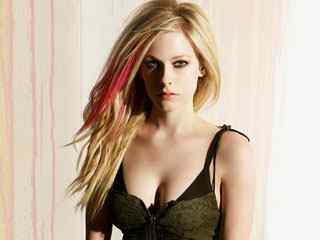 高清美女壁纸-Avril Lavigne Widescreen Wallpaper