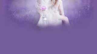 紫色浪漫美女壁纸