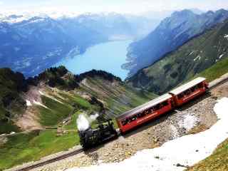 视角风景壁纸-Switzerland Railway Widescreen Wallpaper