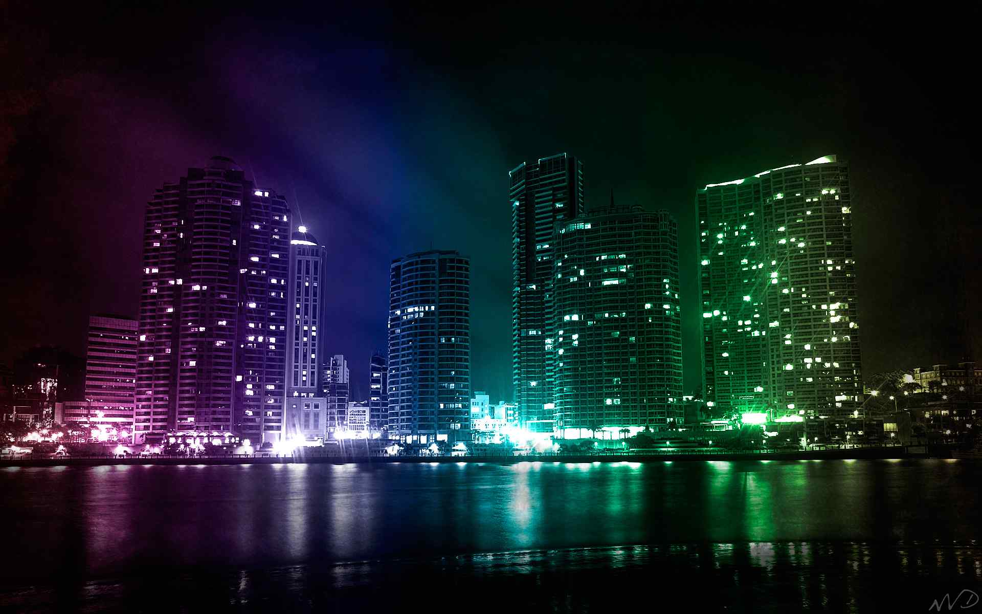 炫彩城市夜景壁纸