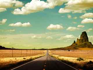 山涧道路风景壁纸-Monument Valley