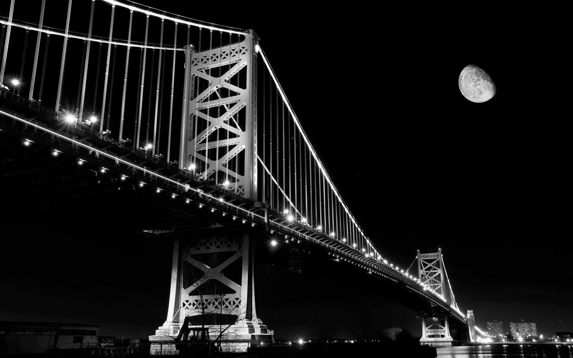 大桥夜景壁纸