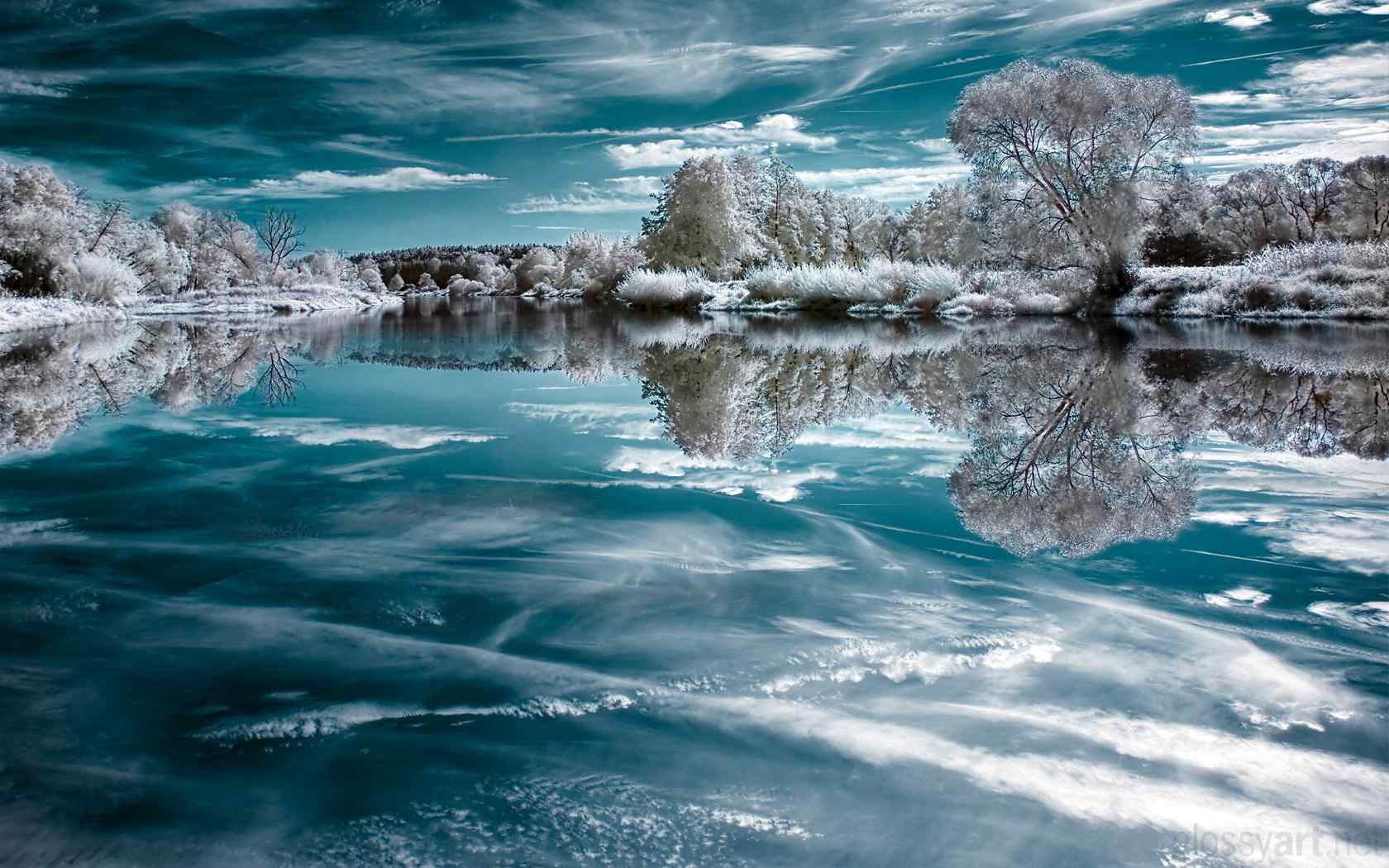 冬季冰湖摄影壁纸