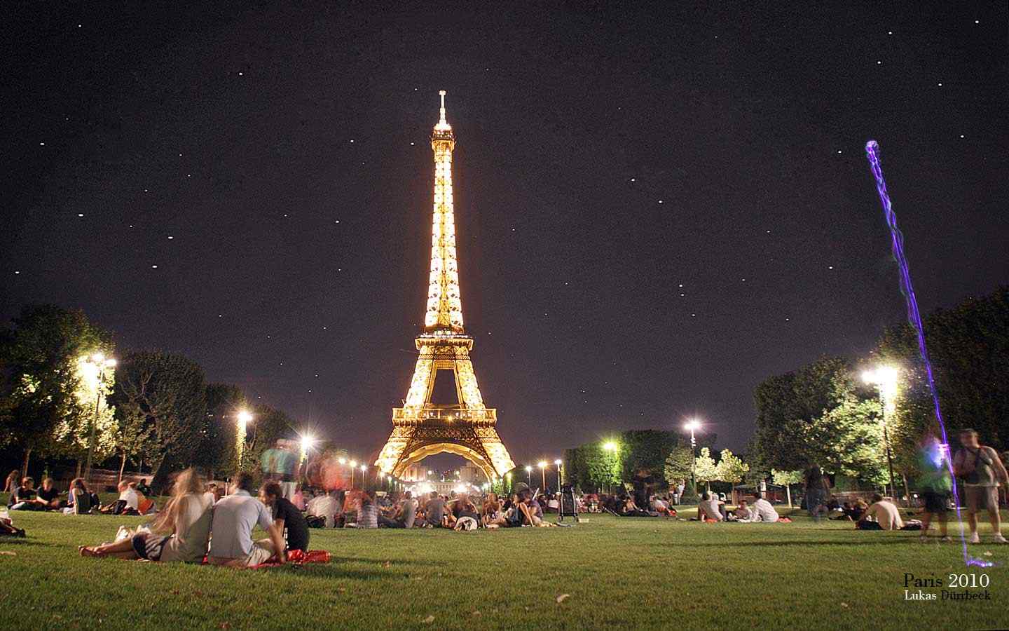 巴黎夜景摄影壁纸