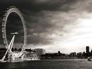 伦敦摩天轮摄影壁