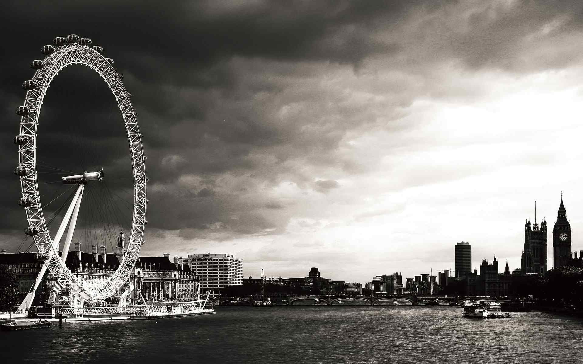 伦敦摩天轮摄影壁纸