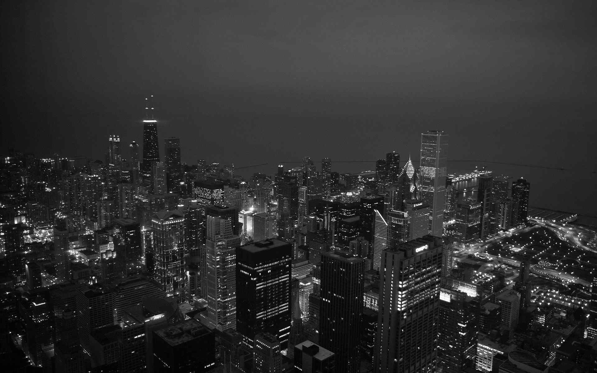 芝加哥之夜风景壁纸