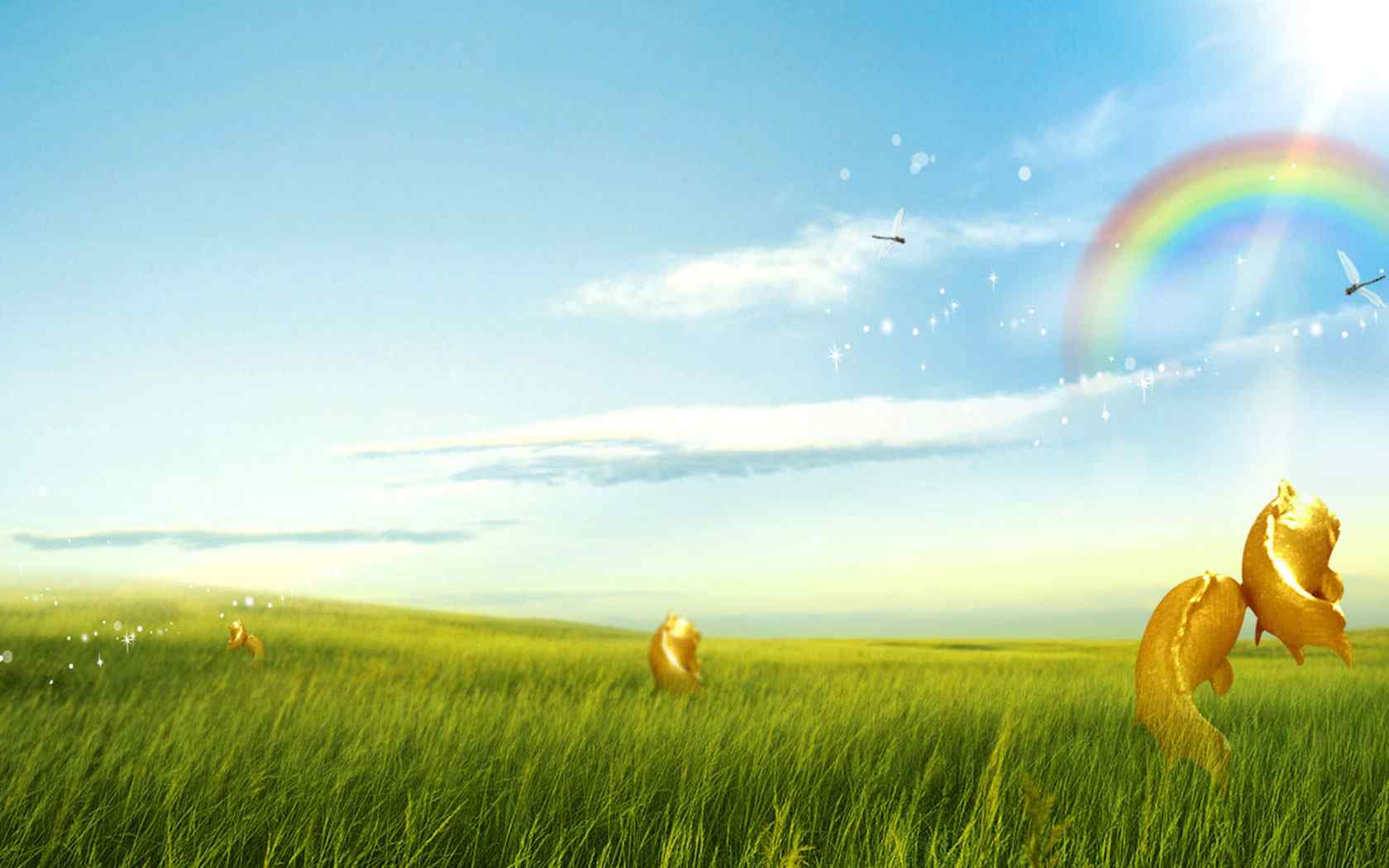 彩虹麦野风景壁纸