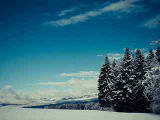 山野雪景摄影壁纸