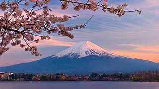 日本富士山风景壁