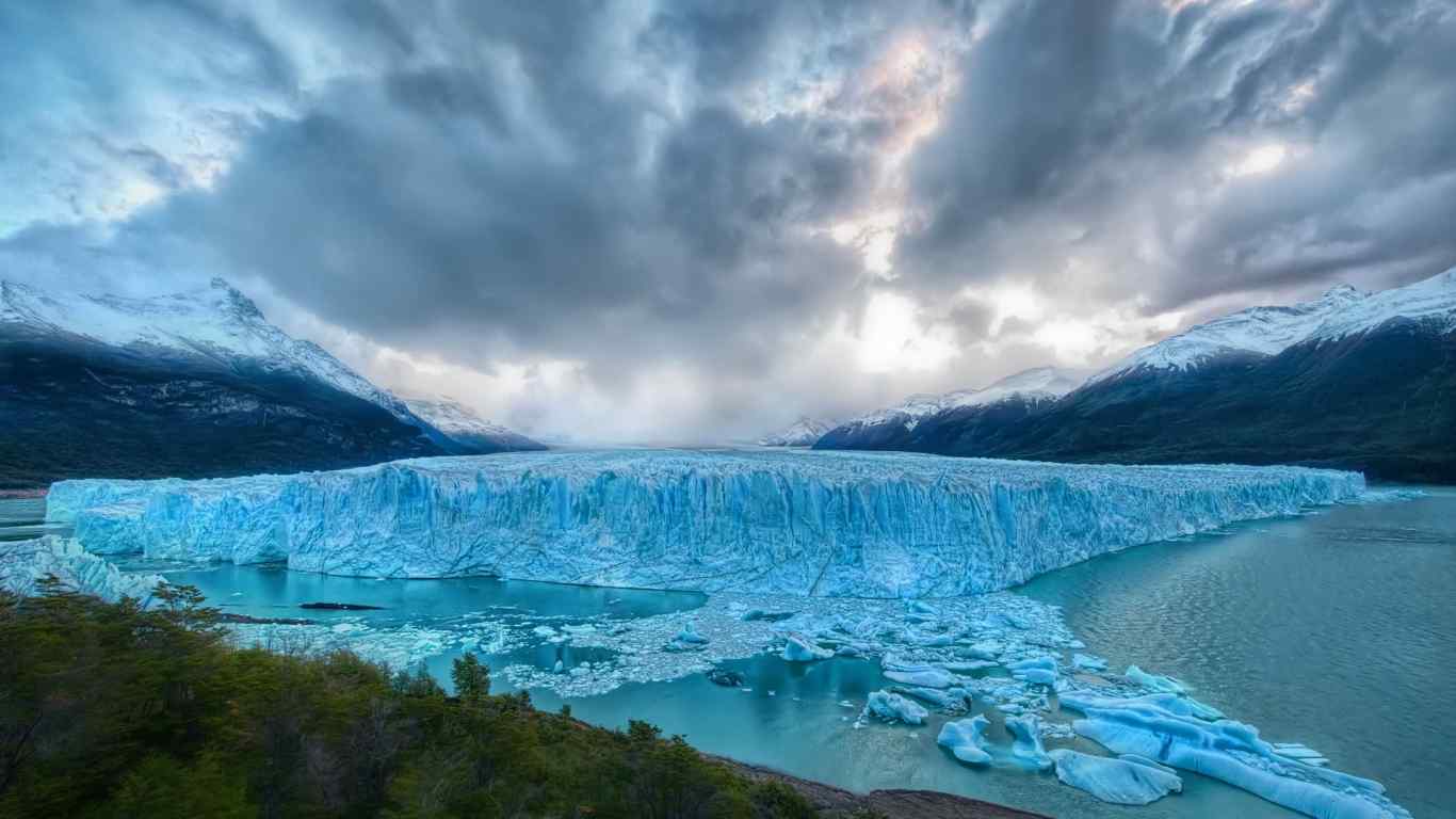北极冰河摄影壁纸