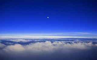 大气层外月亮摄影