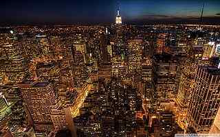 城市夜景摄影壁纸
