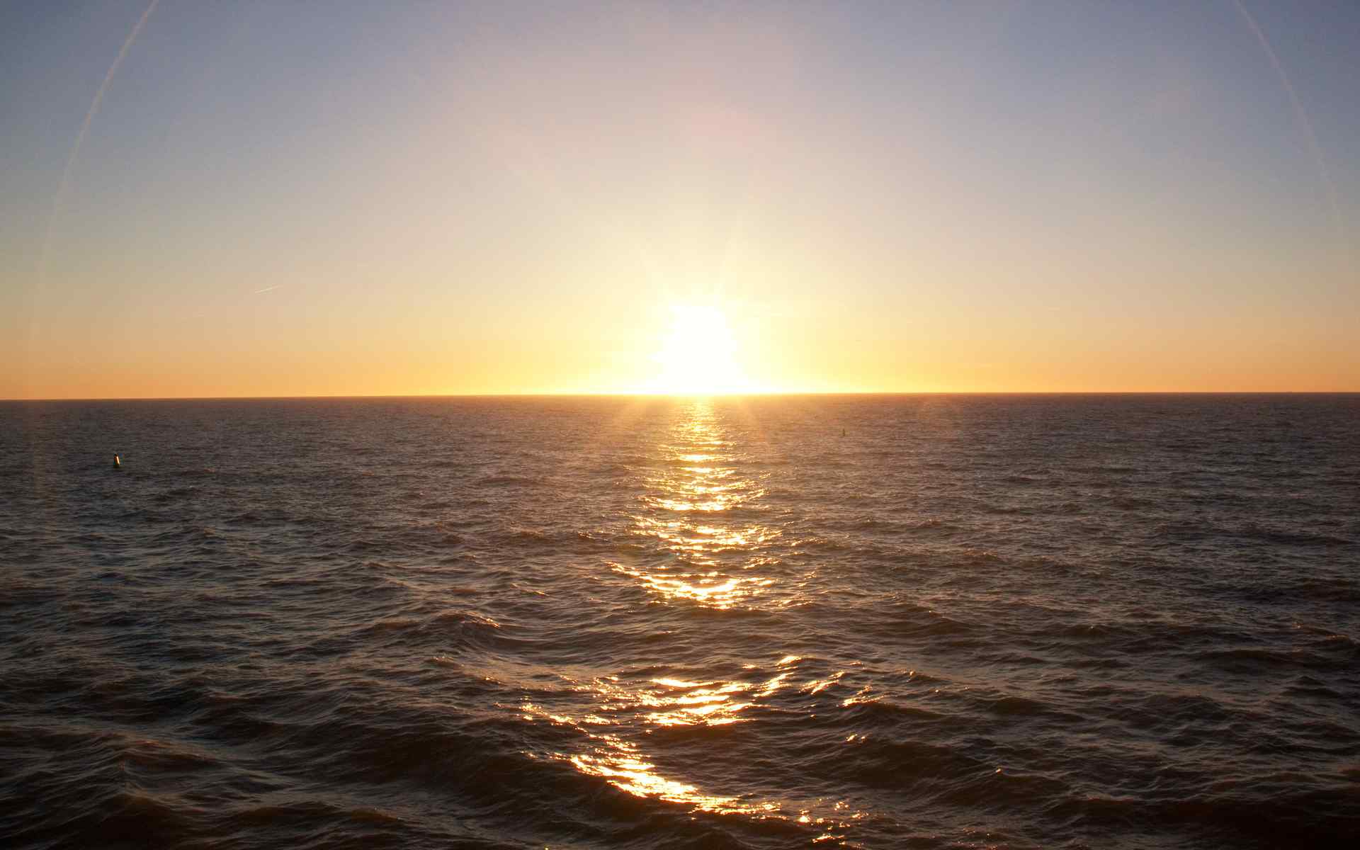 海洋地平线日出摄影壁纸