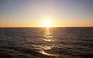 海洋地平线日出摄