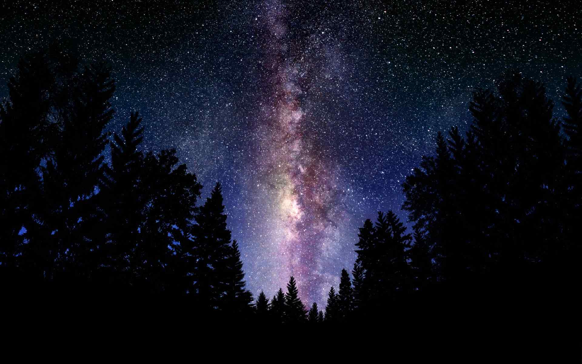 唯美星空夜景图片超清电脑桌面壁纸_桌面壁纸_mm4000图片大全