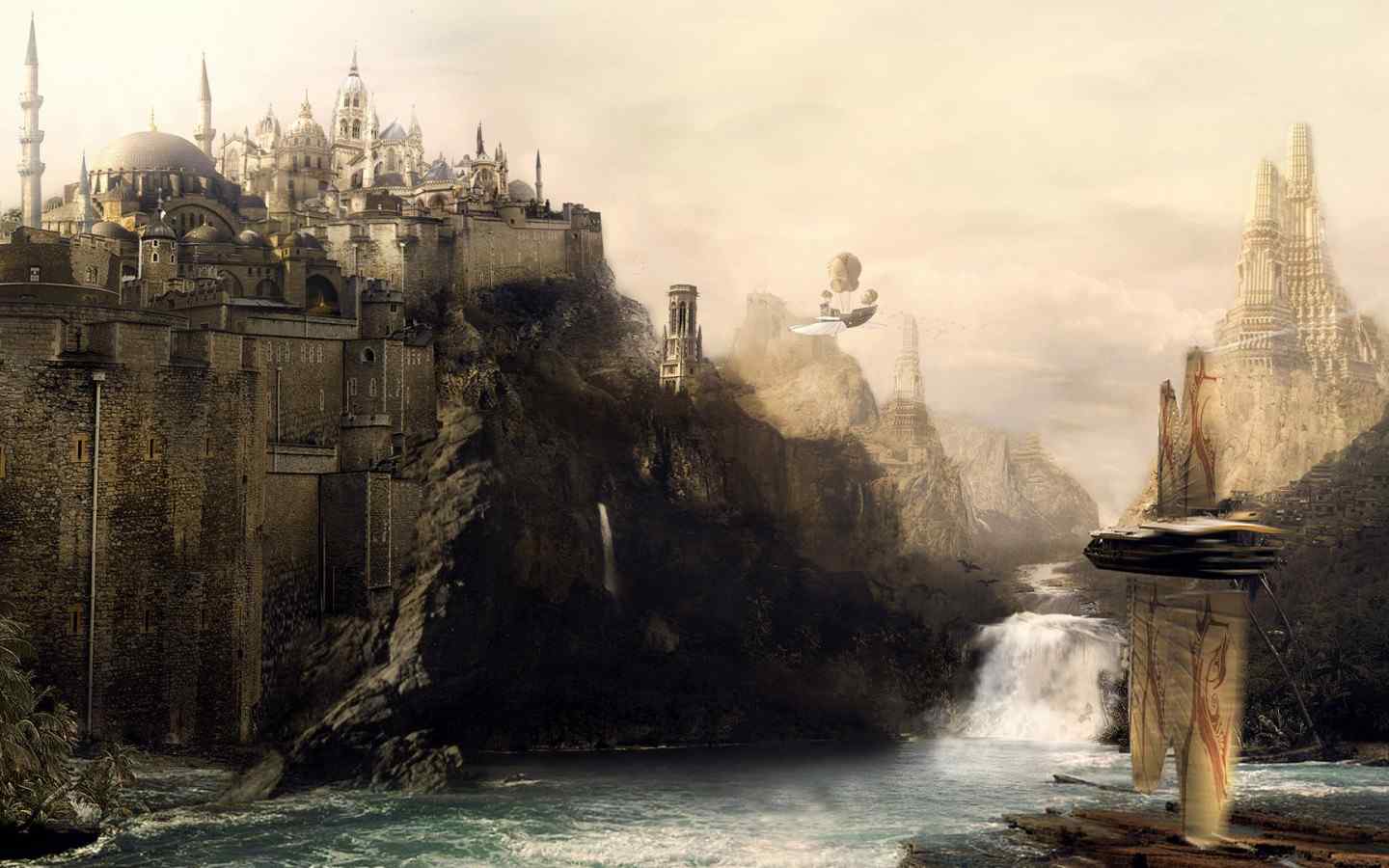 梦幻城堡风景壁纸