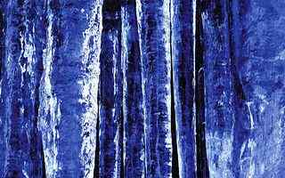 蓝色树林风景壁纸