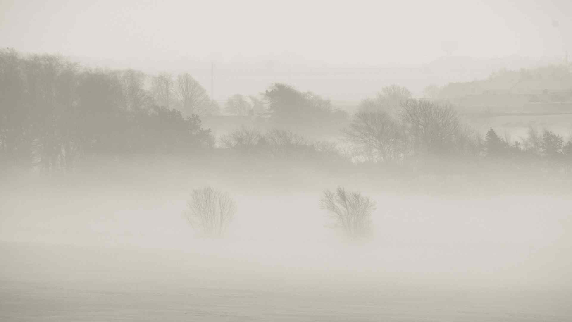 雾霭弥漫风景壁纸
