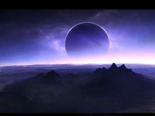 紫色大气层星球壁纸 - Twilight