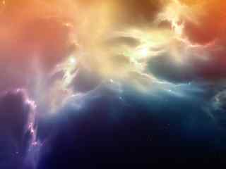 炫彩太空风景壁纸-Lower Ries Nebula WS