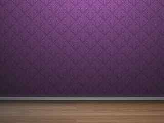 紫色纹理木纹壁纸 - Wooden_Floor