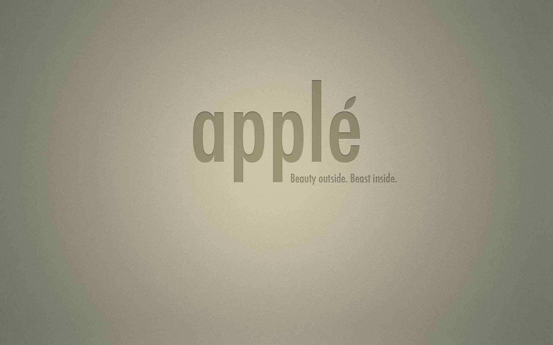 灰色苹果设计壁纸
