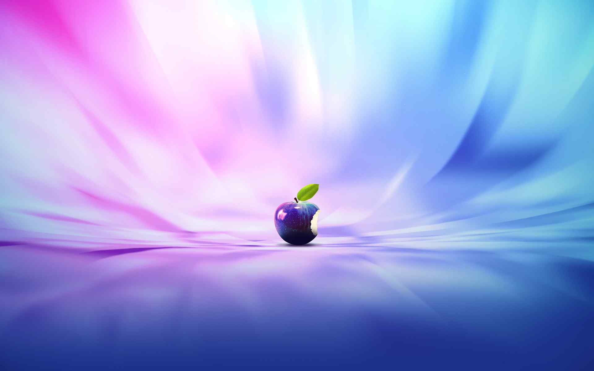 紫色炫彩苹果壁纸
