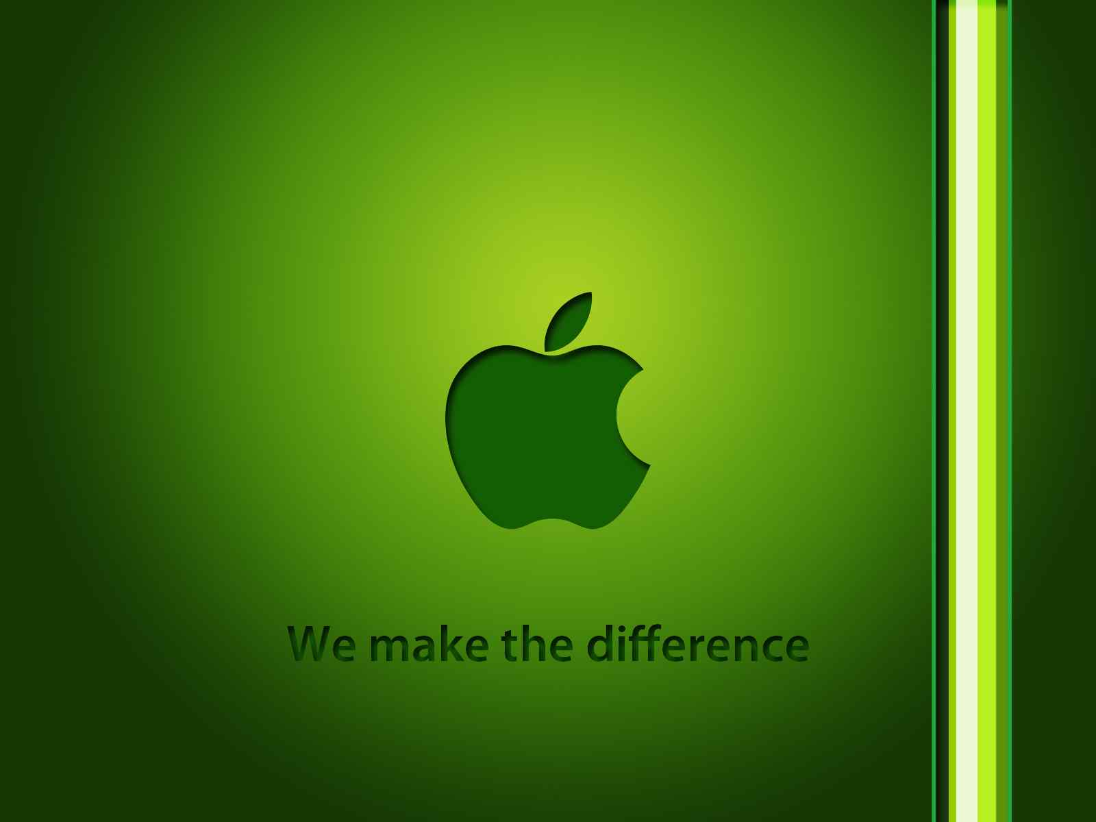 绿色苹果清爽系统壁纸
